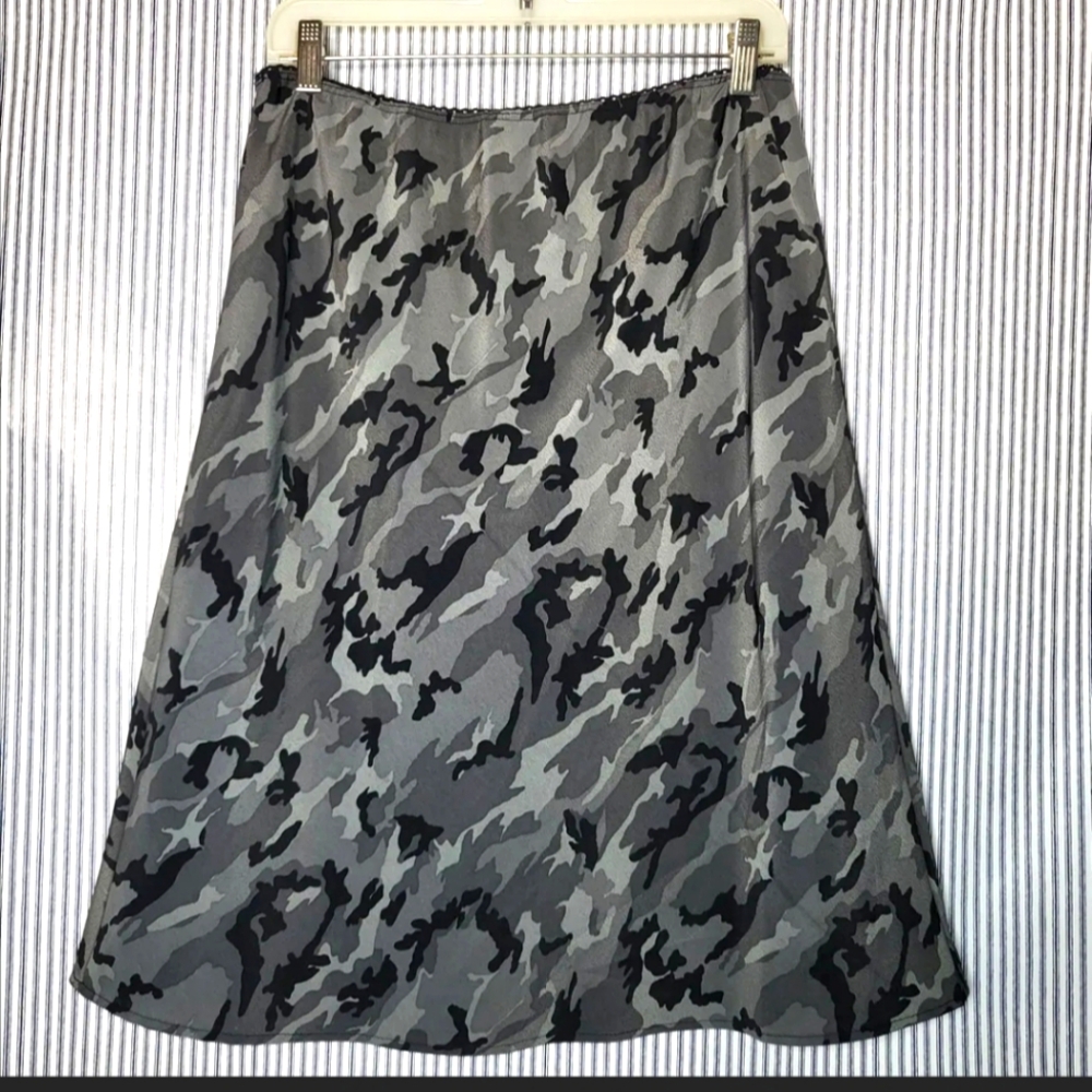 Grey Gray Wildlife Sportswear Camouflage Military Skirt
